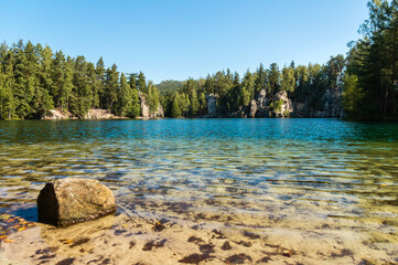 The Crystal Sand Quarry in Adrspach Rocks, Czech Republic