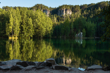 The Crystal Sand Quarry in Adrspach Rocks, Czech Republic