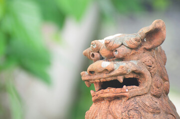 dragon statue isolated,竹富島,沖縄,日本