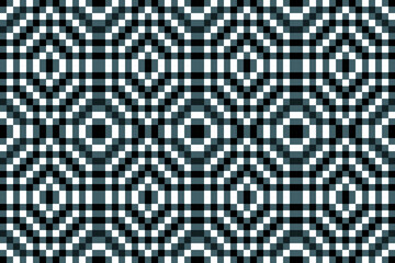 Pixel perfect seamless pattern with squares