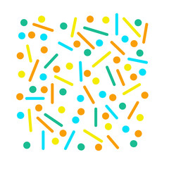 Seamless colorful confetti 