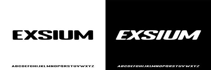 Strong Modern Solid Font Alphabet. Bold font alphabet. Abstract Fashion font alphabet. Minimal modern urban fonts for logo, brand etc. Typography typeface uppercase lowercase. vector illustration © pararel terror