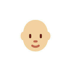 Woman: Medium-Light Skin Tone, Bald
