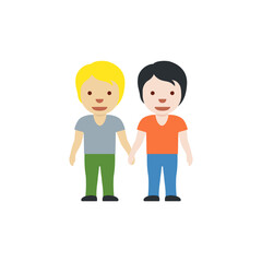 People Holding Hands: Medium-Light Skin Tone, Light Skin Tone