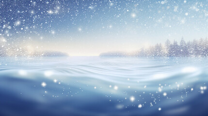 Snow, Winter Wonderland Christmas Background - Serene Nature Sparkle