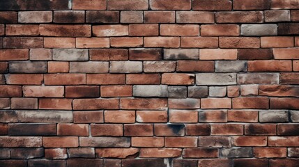 Brick wall pattern texture red and brown