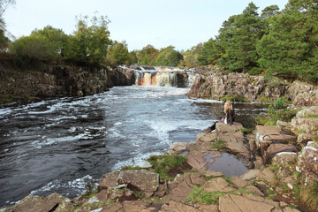 Lower Force waterfall on the River Tees 