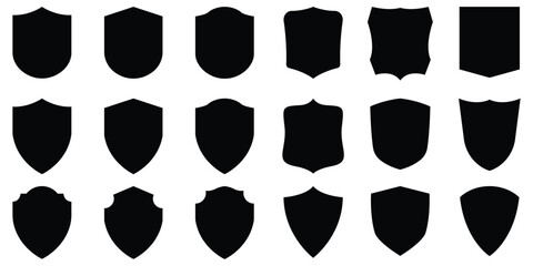 Set of shield set, guard icons
