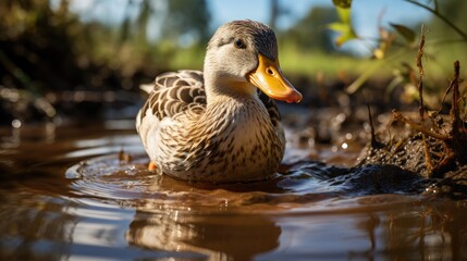 Duck, Background Image, Background For Banner, HD