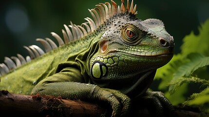 Fototapeta premium Iguana, Background Image, Background For Banner, HD
