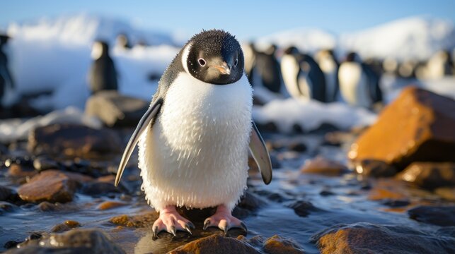 Penguin, Background Image, Background For Banner, HD