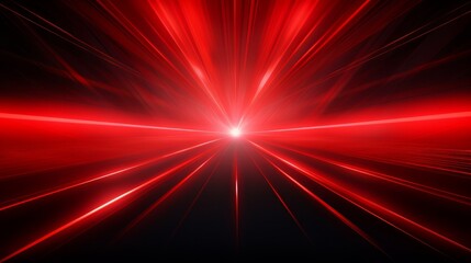Fototapeta premium Immerse yourself in the dynamic world of a red laser background, presented in this vector illustration. The illustration conveys a sense of light beam security, combining aesthetics with technological