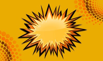 Pop art colored comic background