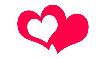Love  and Heart  Icon Symbol isolated white background. love shape on white background.Love heart symbol  special for valentine's day.