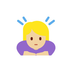 Woman Bowing Medium-Light