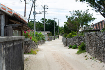 the village,,竹富島,沖縄,日本