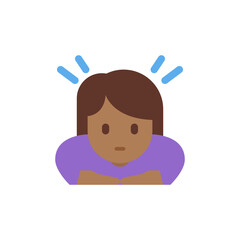 Woman Bowing Medium-Dark 