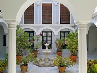 A traditional Moorish-style courtyard, Cordoba, Spain