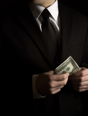 businessman with money