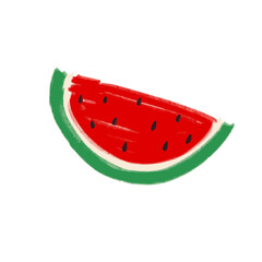 Handrawn watermelon illustration