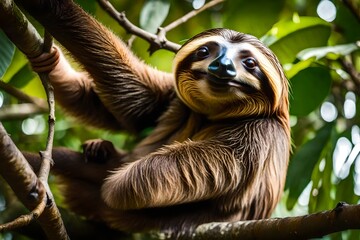 Fototapeta premium squirrel on tree