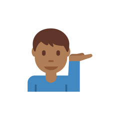  Man Tipping Hand Medium-Dark