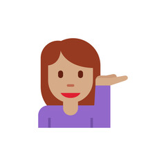 Woman Tipping Hand Medium-Skin