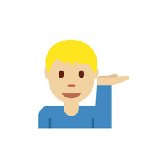 Man Tipping Hand Medium-Light