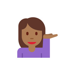 Woman Tipping Hand Medium-Dark