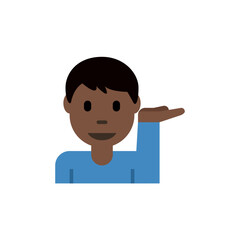 Man Tipping Hand Dark-Skin