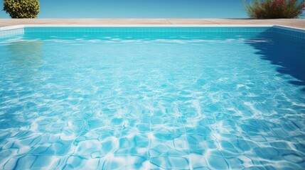 Fototapeta na wymiar A Swimming pool. 3D rendered Illustration. Square piece of water. 3D Illustration