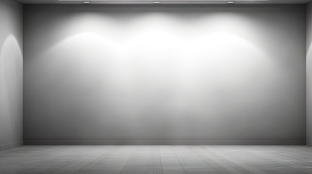 3D illustration background / Abstract gray empty room studio with spotlight gradient used for background and display your product