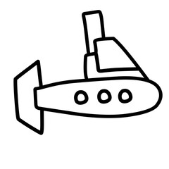 submarine line icon