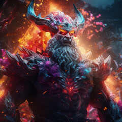 Mythical Gods - Extremely Colorful and Dynamic Light, Ideal for Screensavers and Desktop Backgrounds