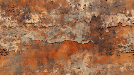 Industrial Rust-Effect Concrete Wall Texture