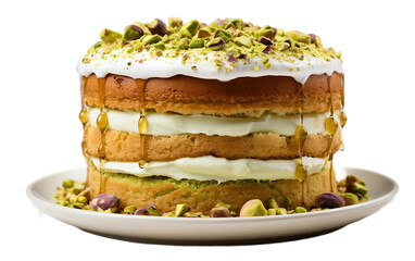 Pistachio Cake, Transparent Background