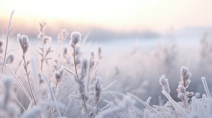 Frozen tree Branch background. Hello winter concept. Frost snow covered branches. snowy hoarfrost forest close-up Wallpaper, poster. Beautiful Amazing nature scene. Winter wonderland. Idyllic nature..