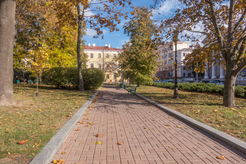 Square on Freedom Square In Minsk