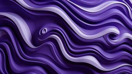 Majestic Royal Purple Waves Swirling in an Abstract Expression of Artistic Fluidity