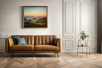modern living room with sofa