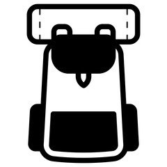 camping backpack icon