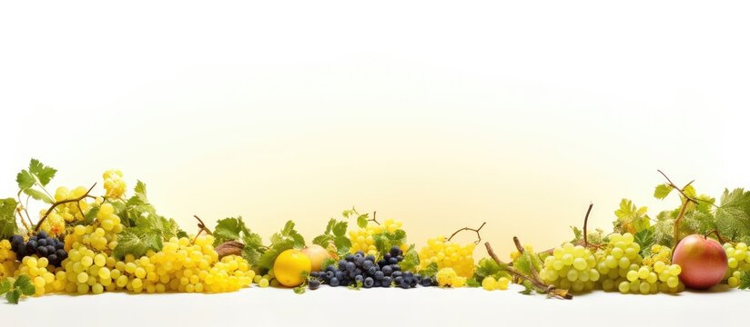 In the isolated flat fields surrounded by a white background the vibrant yellow color of the organic fruit signals a summer harvest brimming with healthy nutrition embodying the natural bea