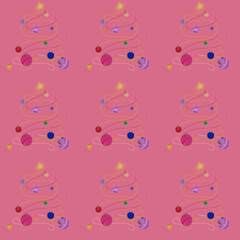 Festive abstract symbol of Christmas holidays