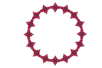 Circle Monogram Frame Border With Transparent Background