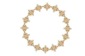 Circle Monogram Frame Border With Transparent Background