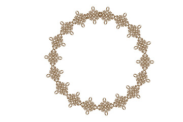 Circle Monogram Frame Border With Transparent Background