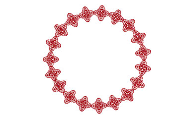 Obraz premium Circle Monogram Frame Border With Transparent Background