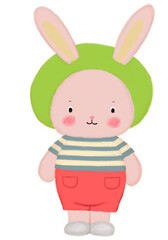 little bunny , character for your create decorating. 