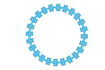 Circle Monogram Frame Border With Transparent Background