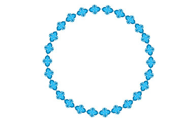 Circle Monogram Frame Border With Transparent Background